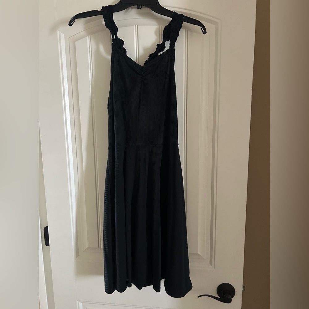 Art Class Black Backless Dress